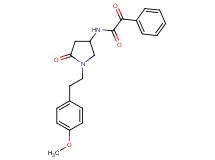 N-{1-[2-(4-methoxyphenyl)ethyl]-5-oxo-3-pyrrolidinyl}-2-oxo-2-phenylacetamide