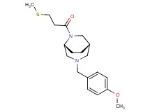 (1S*,5R*)-3-(4-methoxybenzyl)-6-[3-(methylthio)propanoyl]-3,6-diazabicyclo[3.2.2]nonane