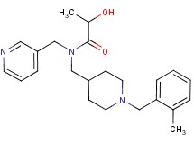 2-hydroxy-N-{[1-(2-methylbenzyl)piperidin-4-yl]methyl}-N-(pyridin-3-ylmethyl)propanamide