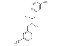 3-({methyl[1-methyl-2-(4-methylpyridin-2-yl)ethyl]amino}methyl)benzonitrile