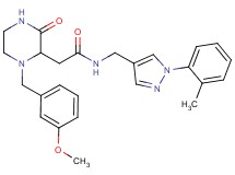 2-[1-(3-methoxybenzyl)-3-oxo-2-piperazinyl]-N-{[1-(2-methylphenyl)-1H-pyrazol-4-yl]methyl}acetamide