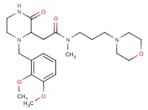 2-[1-(2,3-dimethoxybenzyl)-3-oxo-2-piperazinyl]-N-methyl-N-[3-(4-morpholinyl)propyl]acetamide