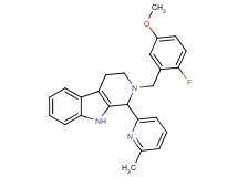 2-(2-fluoro-5-methoxybenzyl)-1-(6-methyl-2-pyridinyl)-2,3,4,9-tetrahydro-1H-beta-carboline