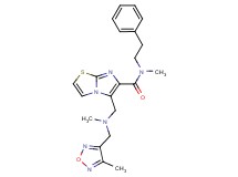 N-methyl-5-({methyl[(4-methyl-1,2,5-oxadiazol-3-yl)methyl]amino}methyl)-N-(2-phenylethyl)imidazo[2,1-b][1,3]thiazole-6-carboxamide