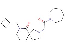 2-(2-azepan-1-yl-2-oxoethyl)-7-(cyclobutylmethyl)-2,7-diazaspiro[4.5]decan-6-one