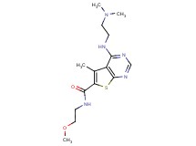 4-{[2-(dimethylamino)ethyl]amino}-N-(2-methoxyethyl)-5-methylthieno[2,3-d]pyrimidine-6-carboxamide