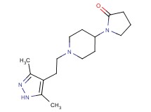 1-{1-[2-(3,5-dimethyl-1H-pyrazol-4-yl)ethyl]piperidin-4-yl}pyrrolidin-2-one