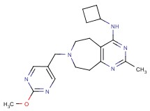N-cyclobutyl-7-[(2-methoxypyrimidin-5-yl)methyl]-2-methyl-6,7,8,9-tetrahydro-5H-pyrimido[4,5-d]azepin-4-amine