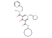 N'-cyclooctyl-N-methyl-4-oxo-N-[2-(2-pyridinyl)ethyl]-1-(tetrahydro-2-furanylmethyl)-1,4-dihydro-3,5-pyridinedicarboxamide
