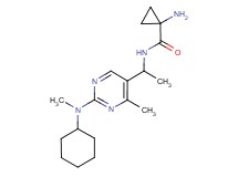 1-amino-N-(1-{2-[cyclohexyl(methyl)amino]-4-methyl-5-pyrimidinyl}ethyl)cyclopropanecarboxamide dihydrochloride