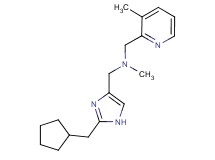1-[2-(cyclopentylmethyl)-1H-imidazol-4-yl]-N-methyl-N-[(3-methylpyridin-2-yl)methyl]methanamine