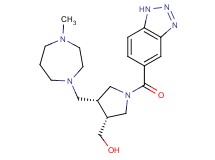 {(3R*,4R*)-1-(1H-1,2,3-benzotriazol-5-ylcarbonyl)-4-[(4-methyl-1,4-diazepan-1-yl)methyl]pyrrolidin-3-yl}methanol