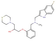 1-(2-{[[(5-fluoro-1H-indol-2-yl)methyl](methyl)amino]methyl}phenoxy)-3-(4-thiomorpholinyl)-2-propanol