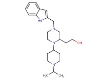 2-[4-(1H-indol-2-ylmethyl)-1-(1-isopropyl-4-piperidinyl)-2-piperazinyl]ethanol