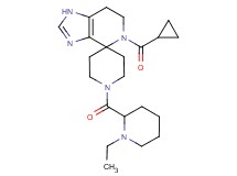 5-(cyclopropylcarbonyl)-1'-[(1-ethylpiperidin-2-yl)carbonyl]-1,5,6,7-tetrahydrospiro[imidazo[4,5-c]pyridine-4,4'-piperidine]
