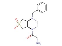 {2-[rel-(4aS,7aR)-4-benzyl-6,6-dioxidohexahydrothieno[3,4-b]pyrazin-1(2H)-yl]-2-oxoethyl}amine dihydrochloride