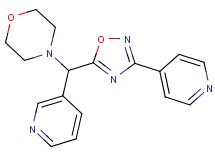 4-{3-pyridinyl[3-(4-pyridinyl)-1,2,4-oxadiazol-5-yl]methyl}morpholine