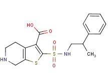 2-{[(2-phenylpropyl)amino]sulfonyl}-4,5,6,7-tetrahydrothieno[2,3-c]pyridine-3-carboxylic acid