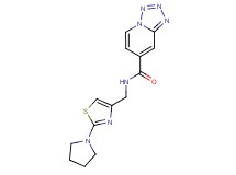 N-[(2-pyrrolidin-1-yl-1,3-thiazol-4-yl)methyl]tetrazolo[1,5-a]pyridine-7-carboxamide