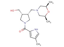 {(3R*,4R*)-4-{[(2R*,6S*)-2,6-dimethyl-4-morpholinyl]methyl}-1-[(4-methyl-1H-pyrrol-2-yl)carbonyl]-3-pyrrolidinyl}methanol