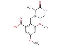 3,5-dimethoxy-2-[(2-methyl-3-oxopiperazin-1-yl)methyl]benzoic acid