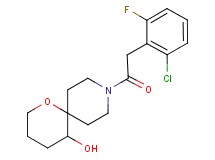 9-[(2-chloro-6-fluorophenyl)acetyl]-1-oxa-9-azaspiro[5.5]undecan-5-ol
