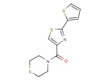 4-{[2-(2-thienyl)-1,3-thiazol-4-yl]carbonyl}thiomorpholine
