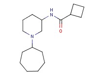 N-(1-cycloheptyl-3-piperidinyl)cyclobutanecarboxamide