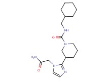 3-[1-(2-amino-2-oxoethyl)-1H-imidazol-2-yl]-N-(cyclohexylmethyl)-1-piperidinecarboxamide