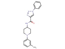 N-[1-(3-methylphenyl)-4-piperidinyl]-1-phenyl-1H-1,2,3-triazole-4-carboxamide