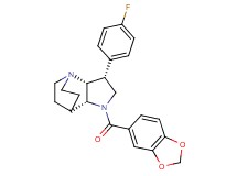 (2R*,3R*,6R*)-5-(1,3-benzodioxol-5-ylcarbonyl)-3-(4-fluorophenyl)-1,5-diazatricyclo[5.2.2.0~2,6~]undecane