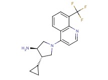 (3R*,4S*)-4-cyclopropyl-1-[8-(trifluoromethyl)quinolin-4-yl]pyrrolidin-3-amine