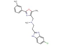 2-(5-chloro-1H-benzimidazol-2-yl)-N-methyl-N-{[5-methyl-2-(3-methylphenyl)-1,3-oxazol-4-yl]methyl}ethanamine