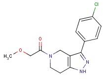 3-(4-chlorophenyl)-5-(methoxyacetyl)-4,5,6,7-tetrahydro-1H-pyrazolo[4,3-c]pyridine