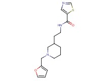 N-{2-[1-(2-furylmethyl)piperidin-3-yl]ethyl}-1,3-thiazole-5-carboxamide