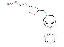 (1R*,5R*)-6-{[3-(2-methoxyethyl)-1,2,4-oxadiazol-5-yl]methyl}-3-(2-pyrimidinyl)-3,6-diazabicyclo[3.2.2]nonane