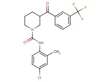 N-(4-chloro-2-methylphenyl)-3-[3-(trifluoromethyl)benzoyl]-1-piperidinecarboxamide