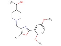 1-(1-{[2-(2,5-dimethoxyphenyl)-5-methyl-1,3-oxazol-4-yl]methyl}piperidin-4-yl)ethanol