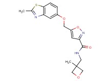 5-{[(2-methyl-1,3-benzothiazol-5-yl)oxy]methyl}-N-[(3-methyl-3-oxetanyl)methyl]-3-isoxazolecarboxamide