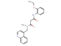 N'-(2-ethoxyphenyl)-N-methyl-N-(quinolin-4-ylmethyl)malonamide