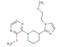 2-methoxy-3-{3-[1-(2-methoxyethyl)-1H-imidazol-2-yl]-1-piperidinyl}pyrazine