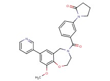 1-(3-{[9-methoxy-7-(3-pyridinyl)-2,3-dihydro-1,4-benzoxazepin-4(5H)-yl]carbonyl}phenyl)-2-pyrrolidinone