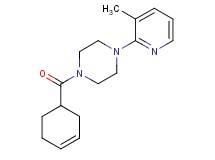 1-(3-cyclohexen-1-ylcarbonyl)-4-(3-methyl-2-pyridinyl)piperazine