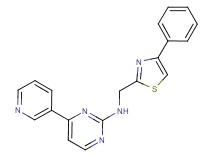 N-[(4-phenyl-1,3-thiazol-2-yl)methyl]-4-(3-pyridinyl)-2-pyrimidinamine