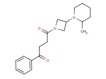 4-[3-(2-methyl-1-piperidinyl)-1-azetidinyl]-4-oxo-1-phenyl-1-butanone
