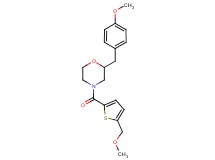 2-(4-methoxybenzyl)-4-{[5-(methoxymethyl)-2-thienyl]carbonyl}morpholine