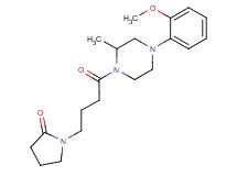 1-{4-[4-(2-methoxyphenyl)-2-methyl-1-piperazinyl]-4-oxobutyl}-2-pyrrolidinone