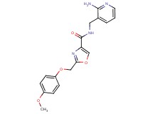 N-[(2-aminopyridin-3-yl)methyl]-2-[(4-methoxyphenoxy)methyl]-1,3-oxazole-4-carboxamide