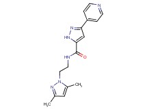 N-[2-(3,5-dimethyl-1H-pyrazol-1-yl)ethyl]-3-pyridin-4-yl-1H-pyrazole-5-carboxamide