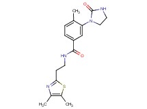 N-[2-(4,5-dimethyl-1,3-thiazol-2-yl)ethyl]-4-methyl-3-(2-oxo-1-imidazolidinyl)benzamide